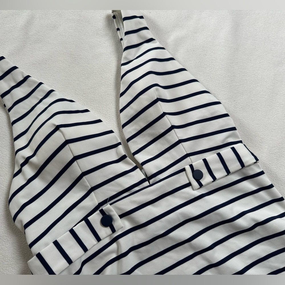 Striped One-Piece Swimsuit - Picture 4 of 11